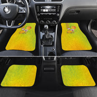 Hawaiian Mango Mele Kalikimaka Car Mats Santa Claus Surfing with Turtle Mango Christmas LT03 Set 4pcs Multicolor - Polynesian Pride