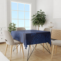 Hawaiian Turtle and Shark Tablecloth Kakau Tribal with Polynesian Pattern Blue Color LT03 - Polynesian Pride