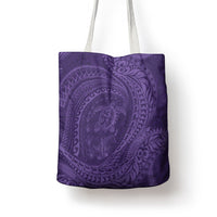 Hawaiian Turtle and Shark Tote Bag Kakau Tribal with Polynesian Pattern Purple Color LT03 - Polynesian Pride