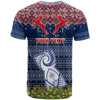 Personalised Guam Christmas T Shirt Chamorro Guam Tattoos Beautiful Merry Xmas Snowflake LT03 - Polynesian Pride