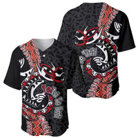 Aotearoa Toitu Te Tiriti Baseball Jersey Maori Taniwha Haka - Honour the Treaty LT03