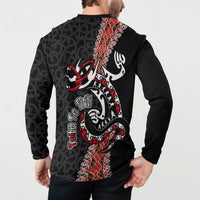 Aotearoa Toitu Te Tiriti Button Sweatshirt Maori Taniwha Haka - Honour the Treaty LT03 - Polynesian Pride