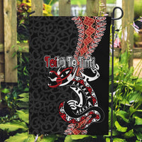 Aotearoa Toitu Te Tiriti Garden Flag Maori Taniwha Haka - Honour the Treaty LT03 Garden Flag Black - Polynesian Pride