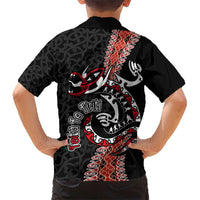 Aotearoa Toitu Te Tiriti Hawaiian Shirt Maori Taniwha Haka - Honour the Treaty LT03