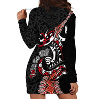 Aotearoa Toitu Te Tiriti Hoodie Dress Maori Taniwha Haka - Honour the Treaty LT03