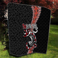 Aotearoa Toitu Te Tiriti Quilt Maori Taniwha Haka - Honour the Treaty LT03