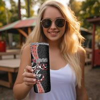 Aotearoa Toitu Te Tiriti Skinny Tumbler Maori Taniwha Haka - Honour the Treaty