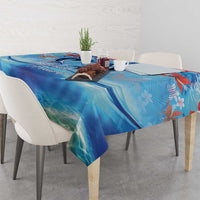 Hawaiian Dolphin Love Couple - Ocean Heart Tablecloth LT03 - Polynesian Pride