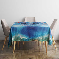 Hawaiian Dolphin Love Couple - Ocean Heart Tablecloth LT03 - Polynesian Pride