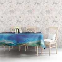 Hawaiian Dolphin Love Couple - Ocean Heart Tablecloth LT03 - Polynesian Pride