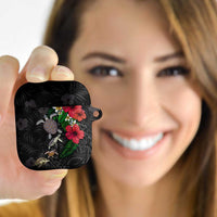Hawaiian Tropical Plants and Turtles AirPods Case Polynesian Art Motifs LT03 - Polynesian Pride