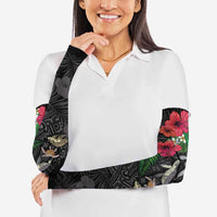 Hawaiian Tropical Plants and Turtles Arm Sleeves Polynesian Art Motifs LT03 - Polynesian Pride