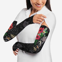 Hawaiian Tropical Plants and Turtles Arm Sleeves Polynesian Art Motifs LT03 - Polynesian Pride