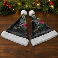 Hawaiian Tropical Plants and Turtles Christmas Santa Hat Polynesian Art Motifs LT03 - Polynesian Pride