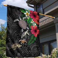 Hawaiian Tropical Plants and Turtles Garden Flag Polynesian Art Motifs LT03 - Polynesian Pride