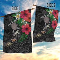 Hawaiian Tropical Plants and Turtles Garden Flag Polynesian Art Motifs LT03 - Polynesian Pride