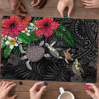 Hawaiian Tropical Plants and Turtles Puzzle Polynesian Art Motifs LT03 - Polynesian Pride