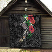 Hawaiian Tropical Plants and Turtles Quilt Polynesian Art Motifs