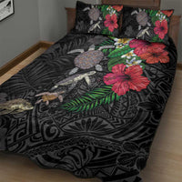 Hawaiian Tropical Plants and Turtles Quilt Bed Set Polynesian Art Motifs LT03 - Polynesian Pride