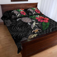 Hawaiian Tropical Plants and Turtles Quilt Bed Set Polynesian Art Motifs LT03 - Polynesian Pride