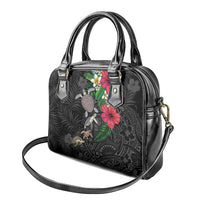 Hawaiian Tropical Plants and Turtles Shoulder Handbag Polynesian Art Motifs LT03 - Polynesian Pride