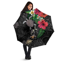 Hawaiian Tropical Plants and Turtles Umbrella Polynesian Art Motifs LT03 - Polynesian Pride