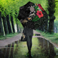 Hawaiian Tropical Plants and Turtles Umbrella Polynesian Art Motifs LT03 - Polynesian Pride