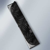Hawaiian Tropical Plants Auto Sun Shade Kakau Tattoo and Polynesian Pattern Half Black Color LT03 - Polynesian Pride