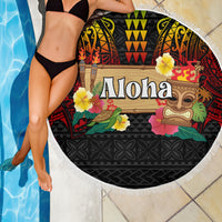 Hawaiian Elements and Polynesian Tattoo Beach Blanket LT03 - Polynesian Pride