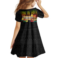 Hawaiian Elements and Polynesian Tattoo Family Matching Long Sleeve Bodycon Dress and Hawaiian Shirt LT03 - Polynesian Pride