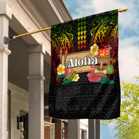 Hawaiian Elements and Polynesian Tattoo Garden Flag LT03 House Flag Black - Polynesian Pride