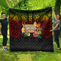 Hawaiian Elements and Polynesian Tattoo Quilt