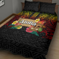 Hawaiian Elements and Polynesian Tattoo Quilt Bed Set LT03 - Polynesian Pride