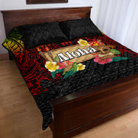 Hawaiian Elements and Polynesian Tattoo Quilt Bed Set LT03 - Polynesian Pride
