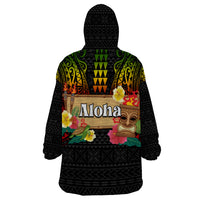 Hawaiian Elements and Polynesian Tattoo Wearable Blanket Hoodie LT03 - Polynesian Pride