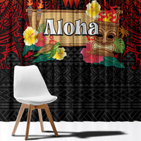 Hawaiian Elements and Polynesian Tattoo Window Curtain LT03 - Polynesian Pride