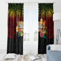 Hawaiian Elements and Polynesian Tattoo Window Curtain LT03 - Polynesian Pride