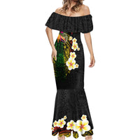 Hawaii Plumeria Mermaid Dress Polynesian Tattoo and Hibiscus LT03 - Polynesian Pride