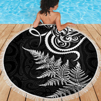 New Zealand Octopus Tattoo and Fern Beach Blanket Maori Pattern LT03 - Polynesian Pride