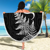 New Zealand Octopus Tattoo and Fern Beach Blanket Maori Pattern LT03 - Polynesian Pride