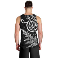 New Zealand Octopus Tattoo and Fern Men Tank Top Maori Pattern