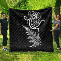 New Zealand Octopus Tattoo and Fern Quilt Maori Pattern