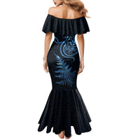 New Zealand Octopus Tattoo and Fern Mermaid Dress Maori Pattern Matariki Style LT03 - Polynesian Pride