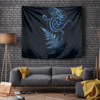 New Zealand Octopus Tattoo and Fern Tapestry Maori Pattern Matariki Style