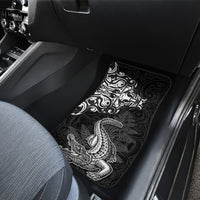 New Zealand Crocodile Tattoo and Fern Car Mats Maori Pattern LT03 - Polynesian Pride