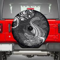 New Zealand Crocodile Tattoo and Fern Spare Tire Cover Maori Pattern LT03 - Polynesian Pride