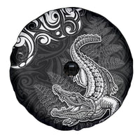 New Zealand Crocodile Tattoo and Fern Spare Tire Cover Maori Pattern LT03 - Polynesian Pride