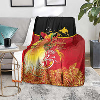 Papua New Guinea Independence Day Blanket Happy Anniversary 50th Bird-of-paradise Melanesian Tattoos - Polynesian Pride