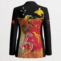Papua New Guinea Independence Day Blazer Happy Anniversary 50th Bird-of-paradise Melanesian Tattoos - Polynesian Pride
