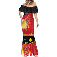 Papua New Guinea Independence Day Mermaid Dress Happy Anniversary 50th Bird-of-paradise Melanesian Tattoos - Polynesian Pride